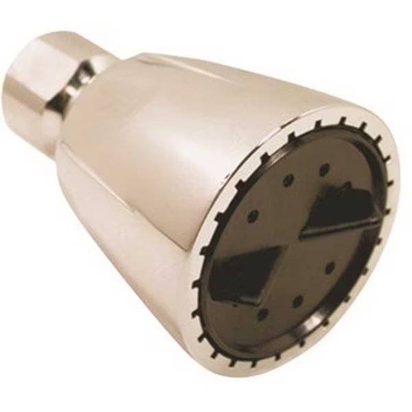 1-Spray 2 Showerhead W/ Brass Ball Joint, 2.5 GPM, 2 Face Showerhead in Chrome, Proplus, Mfr#: 14-1095A